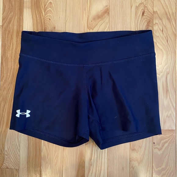 Under Armour | Shorts | Under Armour Navy Blue Spandex Shorts | Poshmark